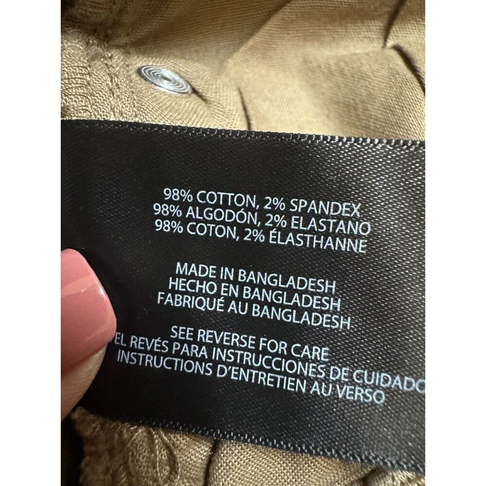 Banana Republic Men's 5 Pocket Pant Stretch Fabric Tan Size 32x34 New Flat Front